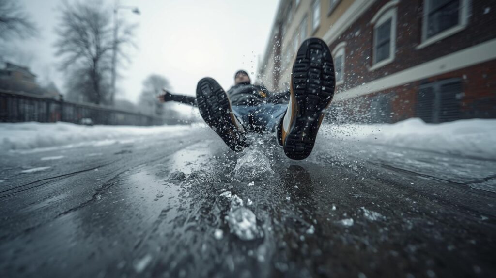 Pošmyknutie na ľade